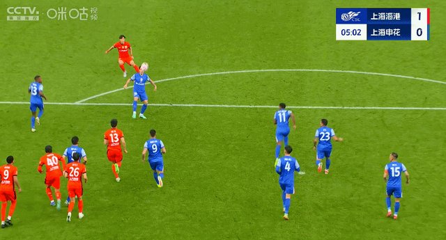 【中超】刘若钒破门于汉超替补救主 海港1比1申花